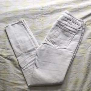 White high rise skinny jeans